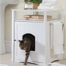Zooville Cat Washroom Litter Box Cover Night Stand Pet House White Walmart Com Litter Box Furniture Home Pet Friendly Furniture