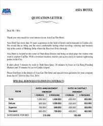 Sample letter of submission quotation / thank you for your enquiry for quotation. 12 Free Quote Letter Templates Free Quotation Templates Estimate