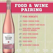 Sutter Home Wine Food Pairing Quick Reference Wine