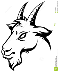 Goats Head Stock Vector Illustration Of Year Chinese 43541644 Goat Art Animals Black And White Animal Stencil