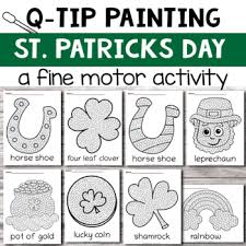 So, what does the weekly routine of a straight a student look like? Q Tip Painting St Patrick S Day A Fine Motor Activity By Z Is For Zebra