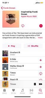Do not post the same playlist more than once per month. This Is The Best Playlist On Apple Music Frankocean