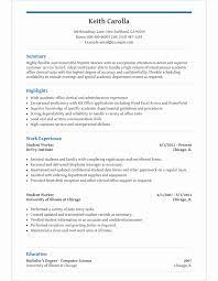 High School Student Resume Template For Microsoft Word Livecareer