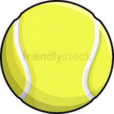 Tennis Ball Cartoon Clipart Vector Friendlystock Tennis Ball Tennis Cartoon Clip Art