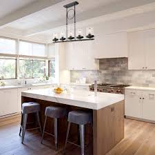 light kitchen island linear pendant