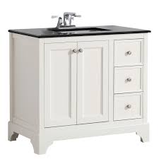 Just like 30 inch bathroom vanity and 48 as well, you can get the very best pieces of bathroom vanity in 36 inches wide to become amazing bathroom furniture. 36 Inch Cambridge Soft White Bath Vanity Granite Vanity Tops Bath Vanities White Vanity Bathroom