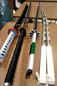 When you broke your sword, it's the sword's fault! Hello Everyone I M A Prop Maker And I D Like To Share Some Kny Swords I Ve Made Recently Kimetsunoyaiba