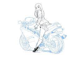 過去のデジ絵の製作過程やバイクの描き方を how to のマガジンにまとめました よろしかったらこの機会にどうぞ https note mu gosling one m m3375dfd32203 窪田真二 note オートバイアート 絵 乗り物 イラスト