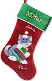 Create custom decorations for any event with photos. Amazon Com Cat Christmas Stocking Personalized Home Kitchen
