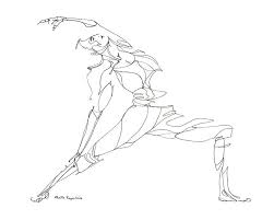 Open Minded Warrior Yoga Art Yoga Drawing Line Drawing
