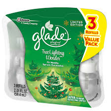 Glade Plugins Scented Oil Air Freshener Refill Tree Lighting Wonder 2 01 Fluid Ounce Walmart Com Walmart Com