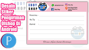 Paket olshop nota label pengiriman stiker logo shopee. Cara Membuat Stiker Pengiriman Olshop Sendiri Di Android Menggunakan Aplikasi Pixellab Youtube