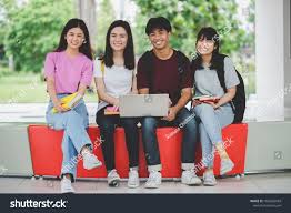 Concepts Of Education In University And Modern Technology Back To School Group Of Students Being Used Computer Or School Technology Back To School Education