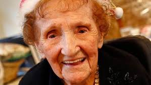 At age 107, she still loves a party