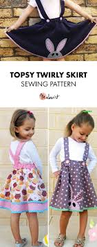 Girls Skirt Sewing Pattern Topsy Twirly Skirt With Applique Skirt Patterns Sewing Skirts For Kids Sewing Design