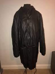 Mens Gianfranco Ferre Nappa Leather Lined Hoodie 3 4 Length Car Coat Jacket 54 Lined Hoodie Coats Jackets Car Coat