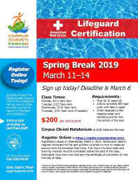 Maybe you would like to learn more about one of these? City To Offer Lifeguard Certification Training Course City Of Corpus Christi