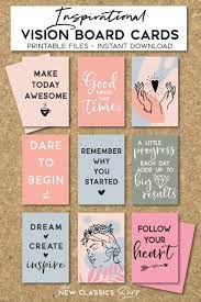 Positive Affirmations Cards Vision Board Positive Quotes Etsy Vision Board Party Vision Board Planner Positive Affirmation Cards