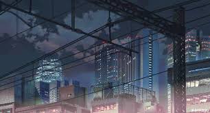 Two japanese schoolgirls hug, then one of them catches a lollipop. Pin By Noizv On Gif Animation Anime Scenery Anime City Anime Background