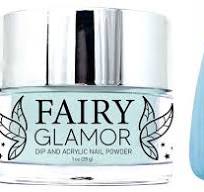 Fairy Glamor Blue Matte Dip and Acrylic Nail Powder - Color: Crystal Baubles