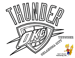 Big Bounce Basketball Printables Nba Basketball West Free Sports Coloring Thunder Basketball Oklahoma City Thunder Coloring Pages