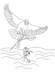 Fast flying dove coloring page. Coloring Pages The Ant And The Dove