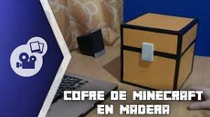 Coloque dos bloques de cofres uno al lado del otro. Cofre De Minecraft En Madera Reutilizada Youtube
