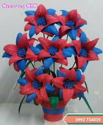 Cerro porteño y fluminense chocaron el estadio general pablo rojas, por octavos de final de la copa libertadores 2021. Flores Cerro Porteno En Goma Eva 4th Of July Wreath Hanukkah Wreath Hanukkah