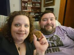 More pictures to come but I got this cookie from Mrs. Gwen Walz. It's her  family recipe going back generations. Kevin Kopplin and I are about to  share it.