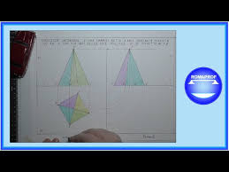 Proiezioni ortogonali di una piramide a base quadrata. Proiezioni Ortogonali Piramide A Base Quadrata Ruotata Di 30 Rispetto Al P V 604 Youtube