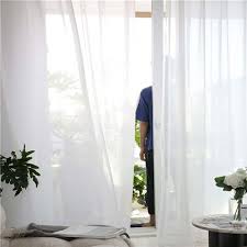 Dieses bild ist vielen gut bekannt, ist es ein paradebeispiel für moderne wohnzimmer gardinen sind schiebegardinen im wohnzimmer. Gardine Transparent Modern In Weiss