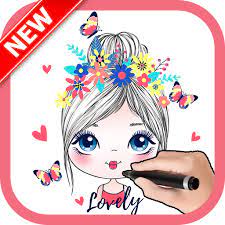 Hey draw so cute fans, let me keep you updated on my progress and all the free stuff on this site. How To Cute Studio Drawing Cute Girls Amazon De Apps Fur Android