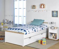 Achat lit 180x200 tiroir en ligne. Lit Enfant Avec Tiroir Jaipur Mobilier En Bois Gain De Place
