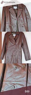 Genuine Leather Coat Size L This Beautiful Charles Klein Genuine Leather Coat Includes And Inside Minicoat Removable Clothes Design Fashion Design Fashion