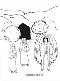 Drawing and coloring activities is fun past time for kids of all ages also to enjoy. Sunday School Coloring Page Women At Jesus Tomb Angel Coloring Pages Sunday School Coloring Pages Bible Coloring Pages