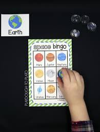 Outer Space Kids Bingo Playdough To Plato Space Activities For Kids Space Bingo Space Activities