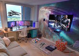 Epic Video Game Room Decoration Ideas From Pixers Small Game Rooms Game Room Decor Video Game Room