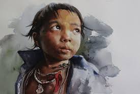 Realist Drawings and Watercolor Paintings