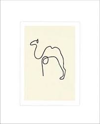 Alle rahmen werden in unserer eigenen werkstatt handgefertigt — selbsvertändlich made in germany. Pablo Picasso Das Kamel Kunstdruck Gerahmtes Bild
