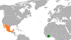 Most of cote d'ivoire (north to south) is a forested plateau, one that gradually slopes down to the atlantic ocean coastal areas. File Ivory Coast Mexico Locator Png Wikipedia