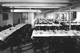 The restaurant was panelled from floor to ceiling in beautifully figured french mahogany of a delicate fawn colour. The Titanic S Incredible Menu Revealed For Every Class Lovefood Com
