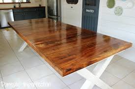 Shop for rectangular dining room tables at zin home. Pecan Farmhouse Dining Table Domestic Imperfection