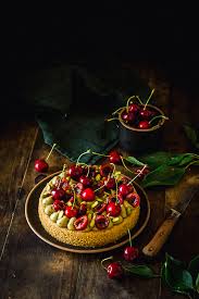 Tarte Sable Breton Et Creme Patissiere Pistache Et Cerise Vegan Recette Creme Patissiere Pistache Sables Breton Pistache