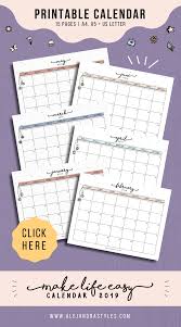 2021 Calendar Printable Planner January 2021 December 2021 Etsy In 2021 Calendar Printables Calendar Calendar 2019 Printable