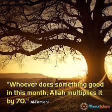 All thoughts, words, images, prayers, blessings, and deeds are listened to by all that is. Allah Multiplies Good Deeds By 70 This Month Ramadan Ramadan Quotes Ramadan Mubarak