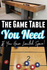 The Game Table You Need With Limited Space Barrington Urban Collection Shuffleboard Table Review In 2020 Shuffleboard Table Table Games Game Room Tables
