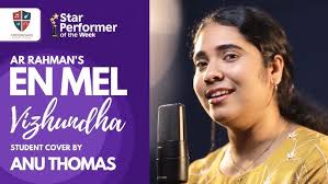 En Mel Vizhundha Song Cover by ANU THOMAS