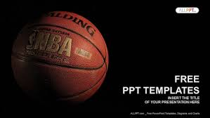 Free Dramatic Basketball Scene Powerpoint Template Designhooks