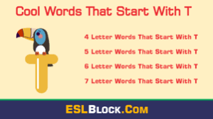 Words that start with in for kids in upper elementary. Five Letter Words Starting With T Archives English As A Second Language
