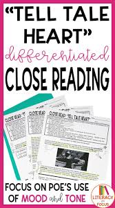Tell Tale Heart Activities Differentiated Close Reading Close Reading Differentiated Close Reading Language Arts Lessons